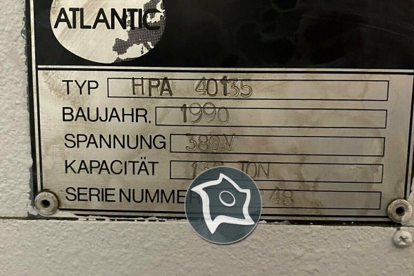 Листозгинальний гідравлічний прес з ЧПУ Atlantic HPA 40135