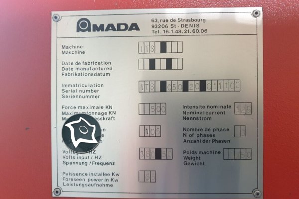 Листозгинальний прес з ЧПУ Amada ITS 50-20