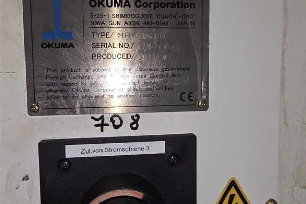 Обробний центр - Горизонтальний OKUMA MB-5000H