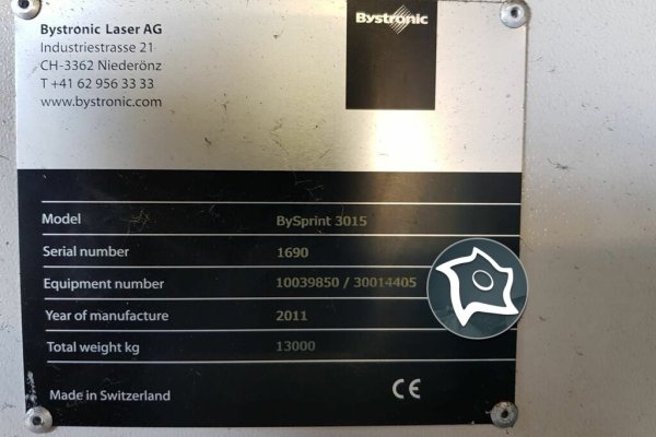 Верстат для лазерного різання Bystronic BySprint 3015