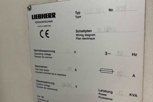 Станок для шлифовки боковых поверхностей зубчатых колес LIEBHERR LCS282