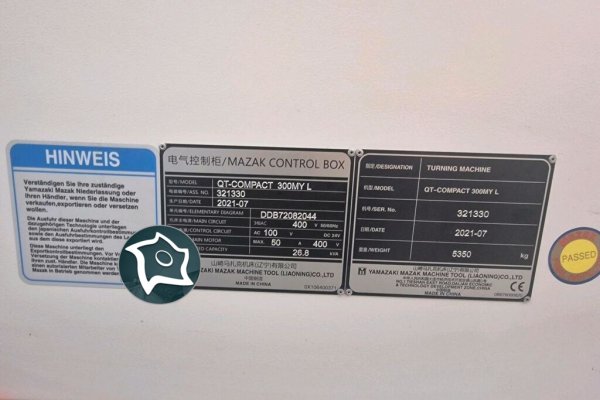 Токарно-фрезерний верстат з віссю Y та ЧПУ Mazak QT-COMPACT 300 MY L