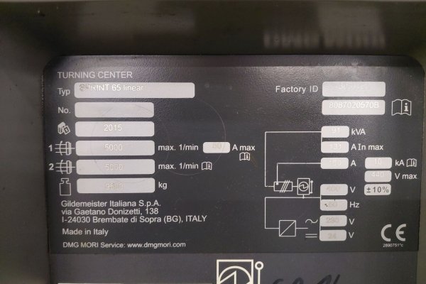 Токарный автомат продольного точения с ЧПУ DMG MORI Sprint 65 linear