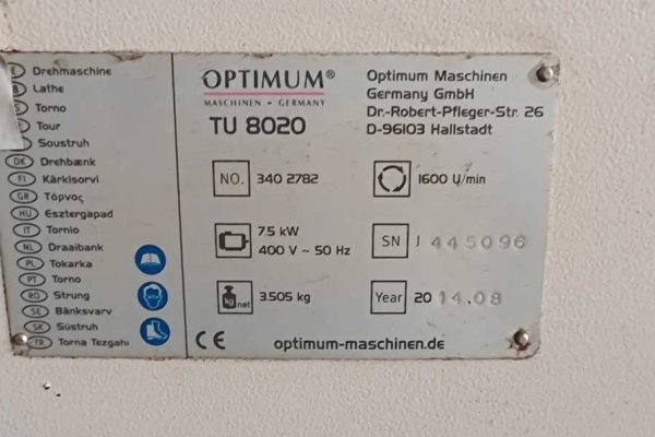 Токарный станок Optimum 8020