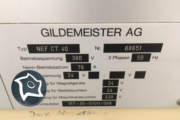 Токарный станок с ЧПУ Gildemeister NEF CT 40