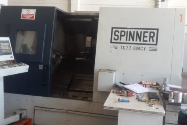 Токарний верстат з ЧПУ з осями C та Y SPINNER TC 77 SMCY