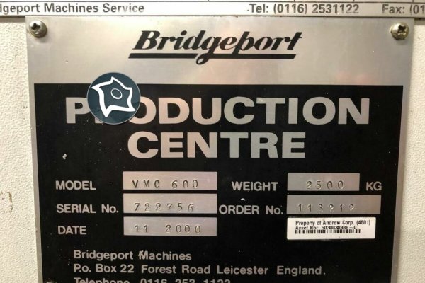 Універсально-фрезерний верстат з ЧПУ Bridgeport VMC 600 XP
