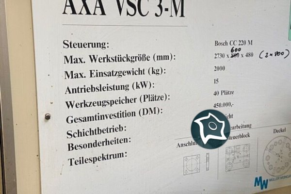 Вертикально-фрезерный станок с ЧПУ AXA VSC-3M