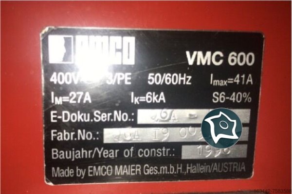 Вертикально-фрезерний верстат з ЧПУ EMCO VMC 600