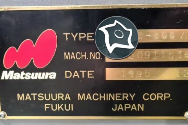 Вертикально-фрезерный станок с ЧПУ MATSUURA MC-800 VF