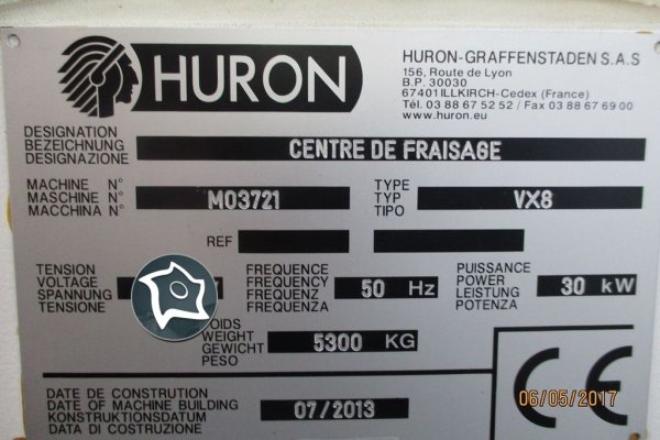 Вертикальный обрабатывающий центр Huron VX 8
