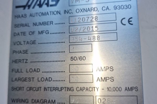 Вертикальний обробний центр з ЧПУ HAAS VM-3